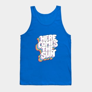 Here Comes the Sun by The Motivated Type in Yellow, Pink, Blue and Red Tank Top